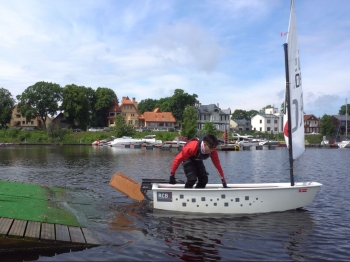 Dotan's Kick-Up Rudder with wooden blade, pintles with Ø6mm