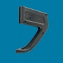 Rudder Head (Stock) 25 with a hole or pintle Ø8 or Ø10mm